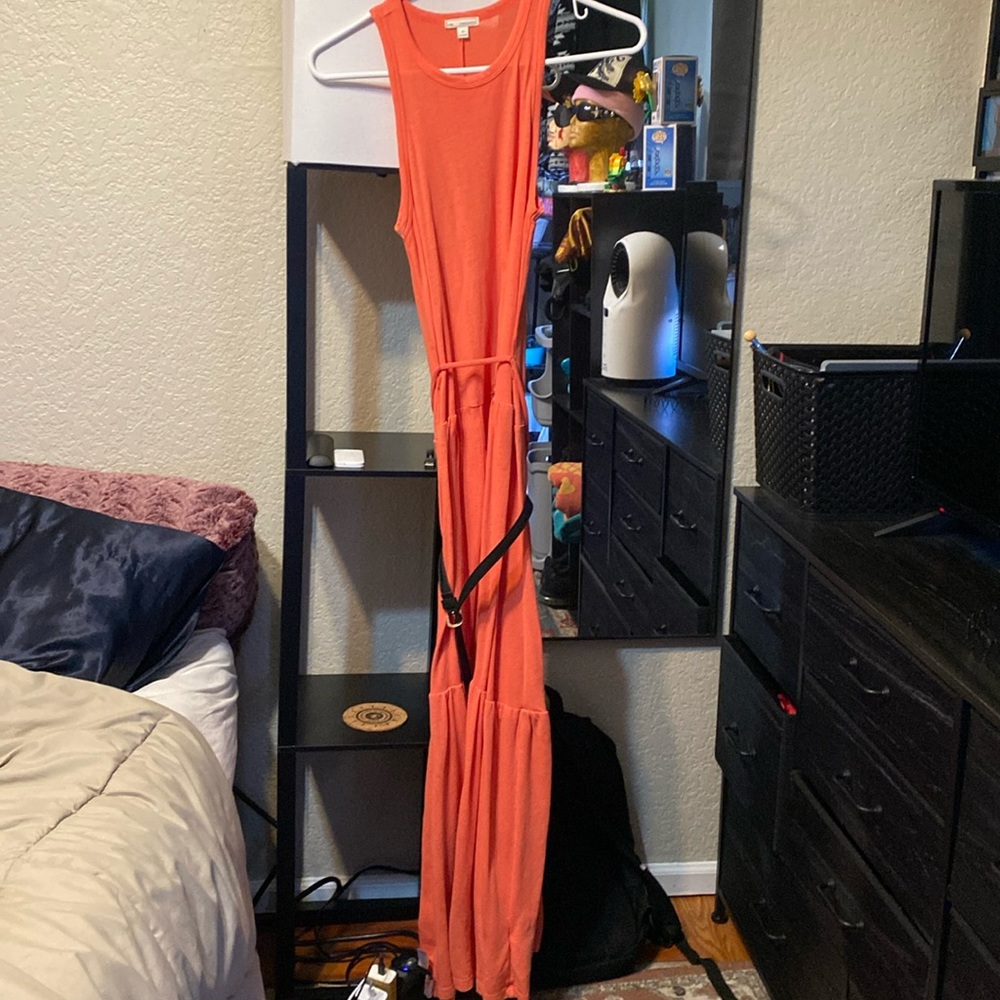 Gap orange dress w/ velvet BELT